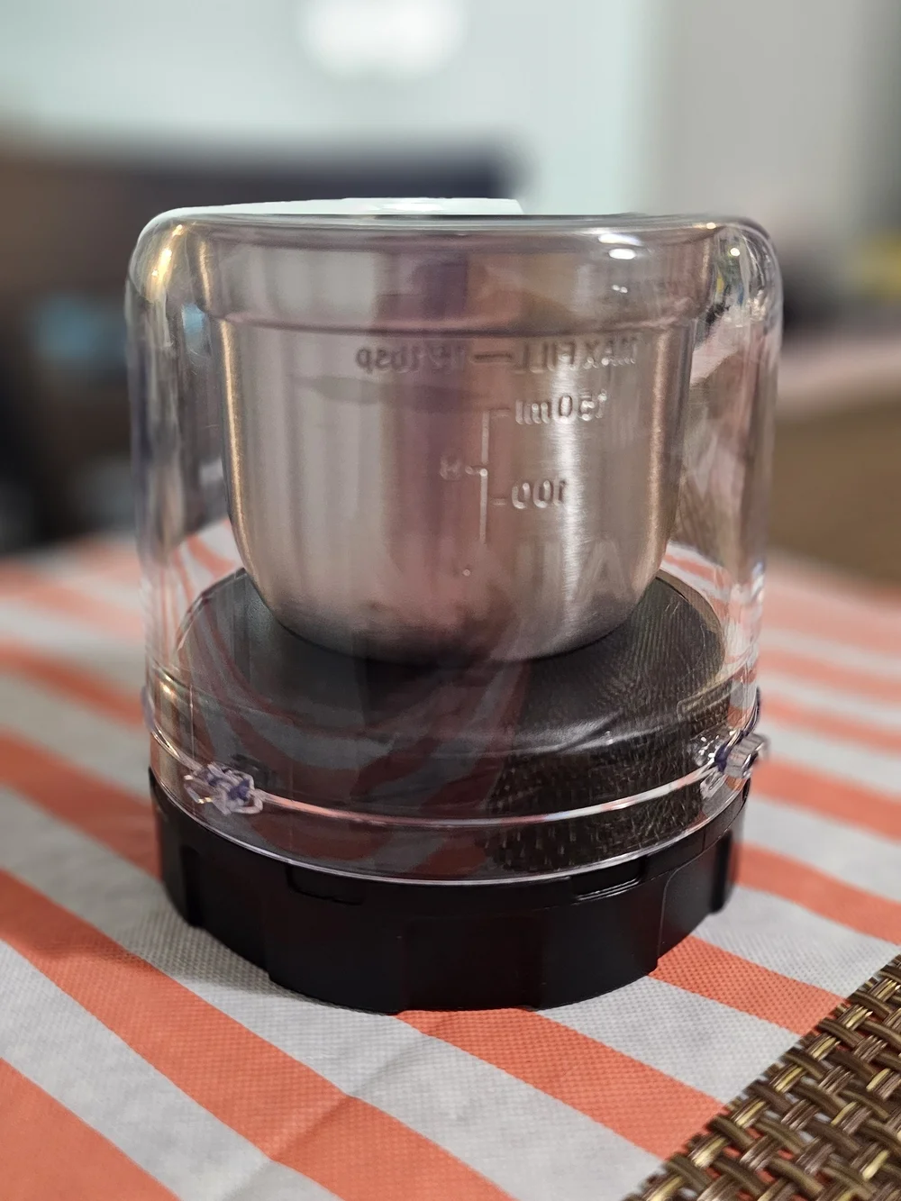 Ninja Coffee Grinder/Cup Accessory in Black and Clear